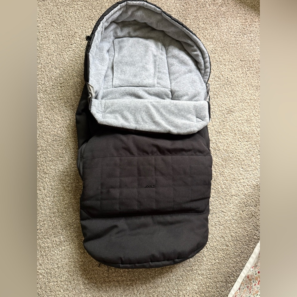 Joolz Footmuff Cozy Black and Gray Kids Footmuff